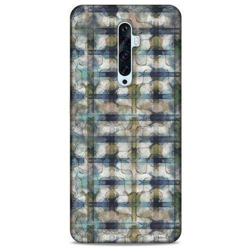 Y.Liva-2021 Özel Seri Kareli Oppo Reno 2z Kılıf Silikon Kapak