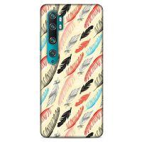 Xiaomi Mi Note 10 Pro Kılıf Desenli Özel Seri Tüyler (48) Bumper Kılıf