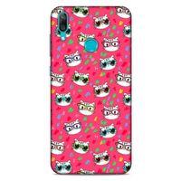 Lopard Huawei Y7 2019 Uyumlu Kılıf Kediler (29) Arka Koruma Kılıfı Sevimli