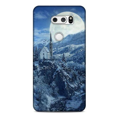 LG K50S Kılıf Snowix (49) Ultra Silikon Kılıf Beyaz Mavi