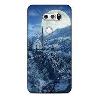 LG K50S Kılıf Snowix (49) Ultra Silikon Kılıf Beyaz Mavi