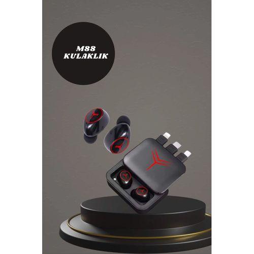 Dijital Göstergeli Powerbank Kablosuz Kulaklık Ve 7 Kordonlu Yeni Nesil Akıllı Saat Dokunmatik Kontrol