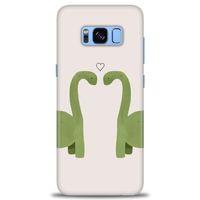 Samsung Galaxy S8 Plus Kılıf HD Baskılı Kılıf - Dinazor Aşkı + Tam Ekran Koruyucu