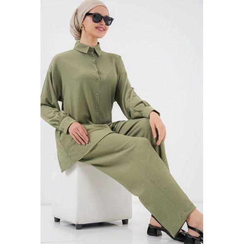 Örme Tesettür Alt Üst Takım 6711 - Çağla