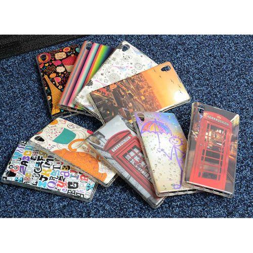 Sony Xperia Z1 Kılıf Zore Şehirli Desenli Silikon