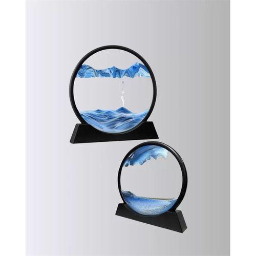 Zihin Açıcı Kum Manzarası – 3d Dinamik Kum Tablosu, Dekoratif, Dönüştükçe Yenilenen Sakinleştirici Sanat Eseri