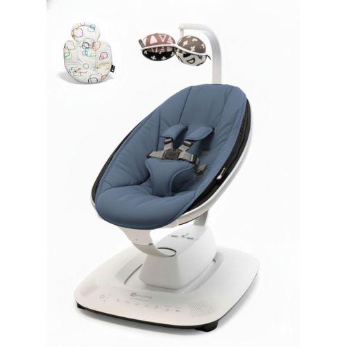 4moms Mamaroo 5.0 Elektrikli Ana Kucağı - Slate Blue + Yenidoğan Destek Pedi