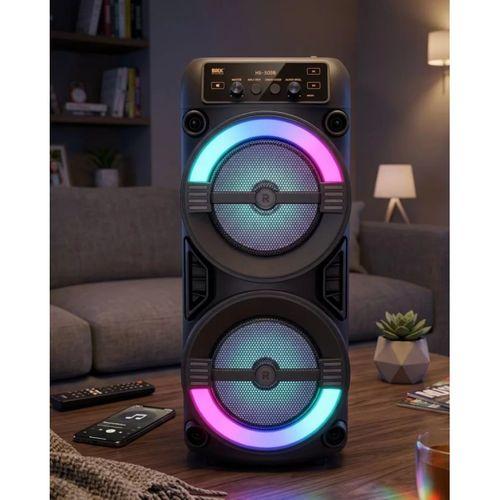 Rgb Işıklı Taşınabilir Bluetooth Hoparlör Güçlü Stereo Ses