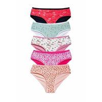 Pamuklu Geniş Kenarlı Likralı Desenli Bato Kadın Külot 5'li Paket Set 2