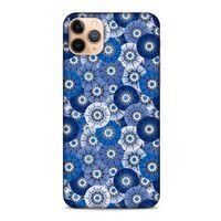 Apple Iphone 11 Pro Uyumlu Kılıf Mavi Delisi (37) Silicone Cover Daireler
