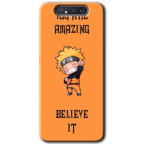 Galaxy A80 Kılıf HD Desen Baskılı Arka Kapak - Kendine İnan + Kırılmaz Cam