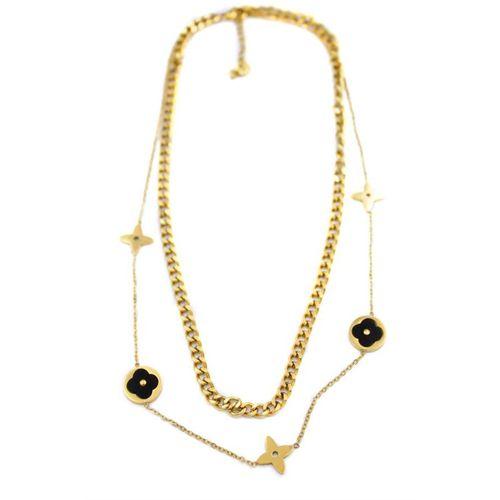 Vc Yonca Kolye - Altın