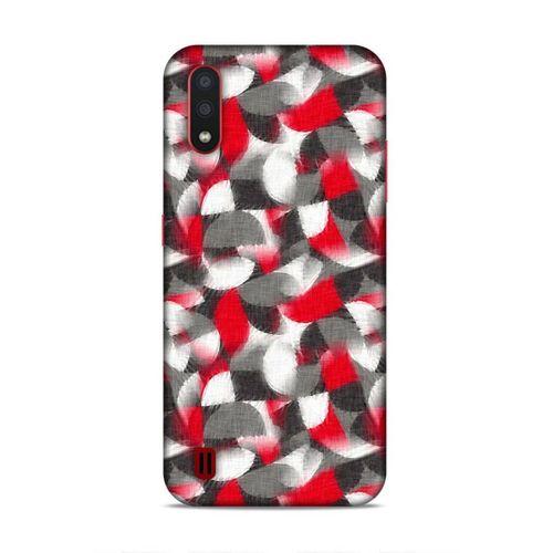 Samsung Galaxy A01 Uyumlu Kılıf Romans (38) Neo Hybrid Kılıf Kırmızı Gri