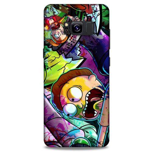 Samsung Galaxy S8 Uyumlu Kılıf Rick And Morty (41) Tank Kılıf Story Train Rick