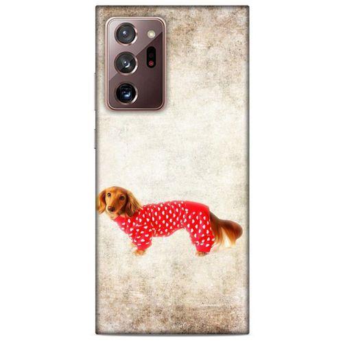 Samsung Galaxy Note 20 Ultra Kılıf Köpek Kıyafetleri (30) Silicone Case Dacshund Pijama