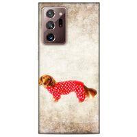 Samsung Galaxy Note 20 Ultra Kılıf Köpek Kıyafetleri (30) Silicone Case Dacshund Pijama