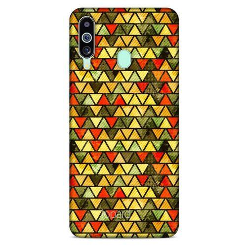 Samsung Galaxy M40 Kılıf Pastel Renkler (46) Core Armor Kılıf Yeşil Sarı