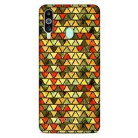 Samsung Galaxy M40 Kılıf Pastel Renkler (46) Core Armor Kılıf Yeşil Sarı