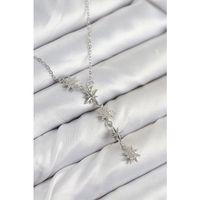 316L Çelik Yıldız Model Gümüş Renk Kadın Kolye