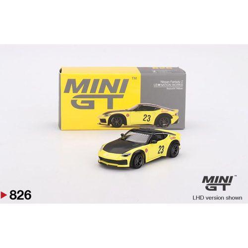 Mini GT Nissan Z LB★NATION WORKS Ikazuchi Yellow 826