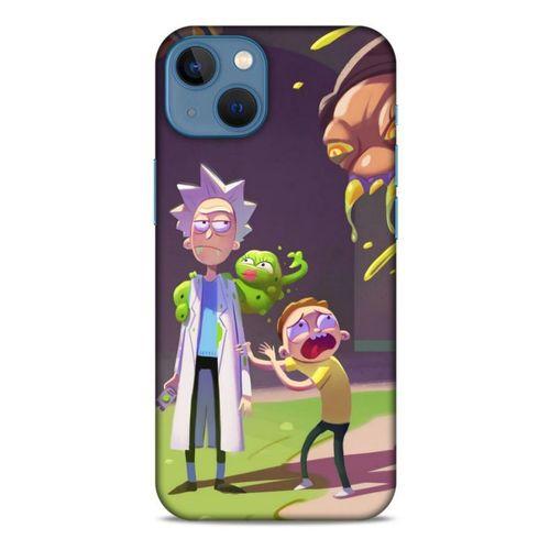 Apple iPhone 13 Mini Uyumlu Kılıf Rick And Morty (31) TPU Kılıf Cronenberg Rick