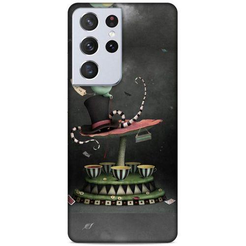 Lopard Samsung Galaxy S21 Ultra Uyumlu Kılıf Manipülasyon ☻ (44) Tough Armor Kılıf Desenli