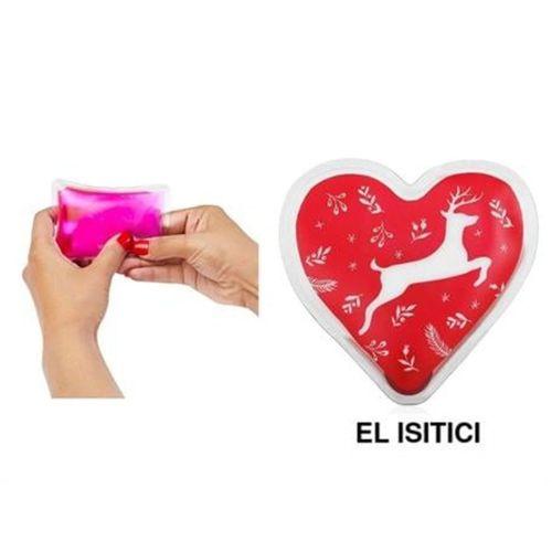 Kalpli Geyikli Cep Sobası,El Isıtıcı,Sıcak Su Torbası Pvc  9Cm