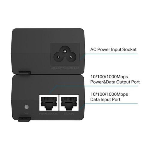 OMADA POE160S, 2 Port Gigabit, 30W PoE+ Masaüstü/Vesa Injector