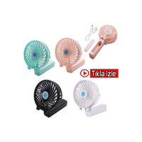 Mini Usb Katlanır Taşınabilir Şarjlı Vantilatör El Fanı Masaüstü Soğutucu Serinletici Fan