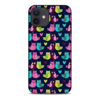 Baykuşlar (47) Desenli Silikon Kapak Telefon Kabı Apple iPhone 12 Kılıf