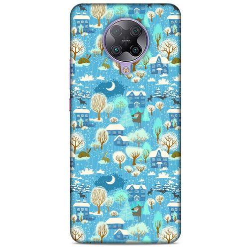 Xiaomi Poco F2 Pro Kılıf Snowix (33) Hybrid Kılıf Mavi Beyaz