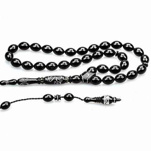 Oltu Taşı  Özel Seri Hat İşçilikli İmame Tespih