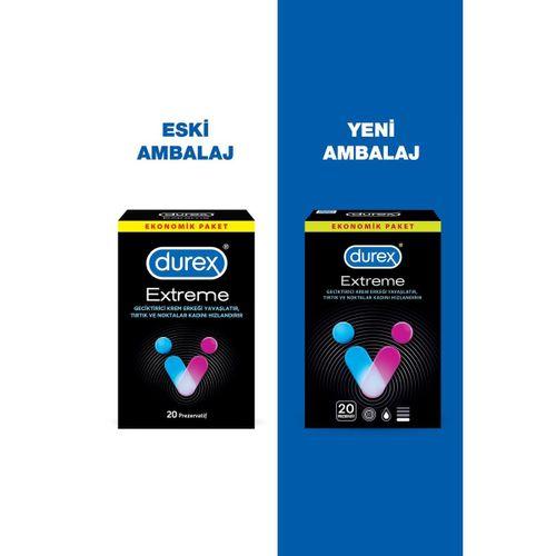 Durex Maraton Geciktiricili 20'li + Extreme 20'li Prezervatif