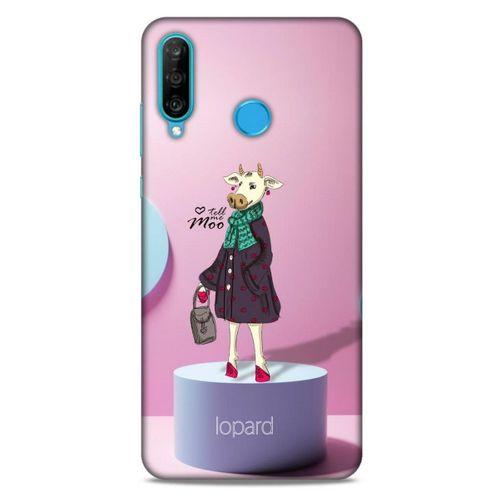 Huawei P30 Lite Kılıf FunnyMaX (8) Baskılı Kılıf Pembe Mavi