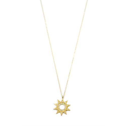 Xuping Güneş Kolye-45cm - 14K Altın