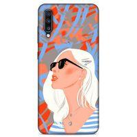 Lopard Samsung Galaxy A70 Uyumlu Kılıf Sürreal Yüzler ♀ (13) Silikon Kap Baskılı