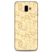 Mermer Desenli (49) Tema Ultra Silikon Kılıf Gold Samsung Galaxy J6 Plus Kılıf