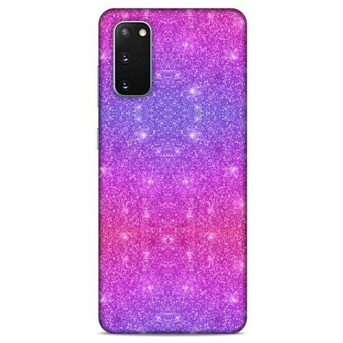 Samsung Galaxy S20 Uyumlu Kılıf Mor Delisi (28) Arka Kapak Parıltılı