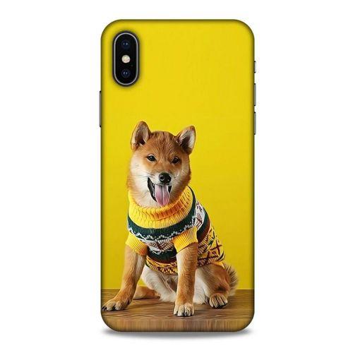 Apple iPhone XS Kılıf Köpek Kıyafetleri (24) Darbe Emici Kılıf Shiba Inu Kazak