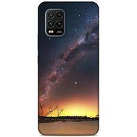 Lopard Xiaomi Mi 10 Lite Uyumlu Kılıf Gece'S (30) Silicone Case Sarı Lacivert