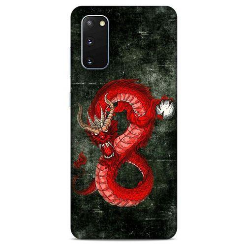 Samsung Galaxy S20 Kılıf Dragons (23) Ultra Koruma Kılıfı Tatoo Kırmızı Ejderha