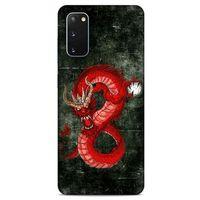 Samsung Galaxy S20 Kılıf Dragons (23) Ultra Koruma Kılıfı Tatoo Kırmızı Ejderha