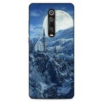 Xiaomi Redmi K20 Kılıf Snowix (49) Ultra Silikon Kılıf Beyaz Mavi