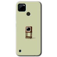 Realme C21 Kılıf Baskılı Arka Kapak - Retro-TV +Tam Ekran Koruyucu