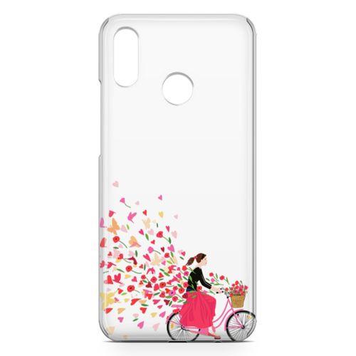 Huawei Nova 3e Kılıf Çiçek Saçan Bisiklet Arka Kapak Koruma Desenli Full Koruyucu