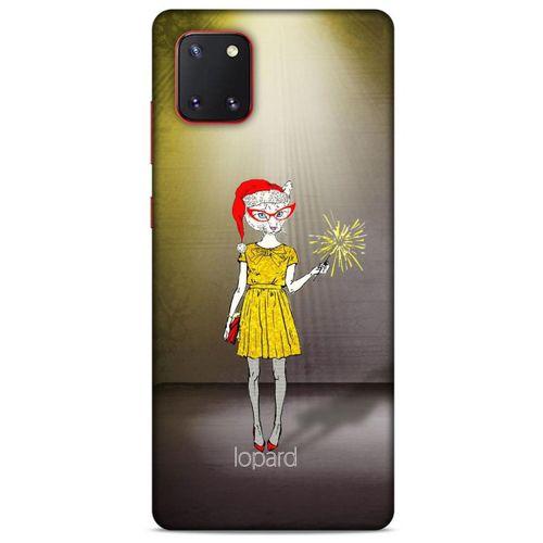 Samsung Galaxy Note 10 Lite Kılıf FunnyMaX (32) Soft Silikon Kılıf Turuncu Kahve