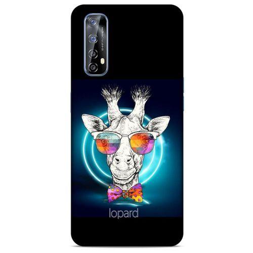 Huawei P Smart 2021 Kılıf FunnyMaX (6) Silikon Kılıf Siyah Zürafa