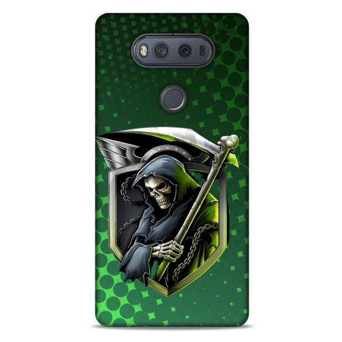 LG K61 Uyumlu Kılıf Motorsiklet (29) Arka Koruma Kılıfı Kurukafa