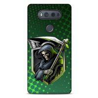 LG K61 Uyumlu Kılıf Motorsiklet (29) Arka Koruma Kılıfı Kurukafa