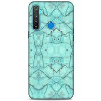 Mermer Desenli (14) Tema Lansman Kılıf Camgöbeği Oppo Realme 5i Kılıf